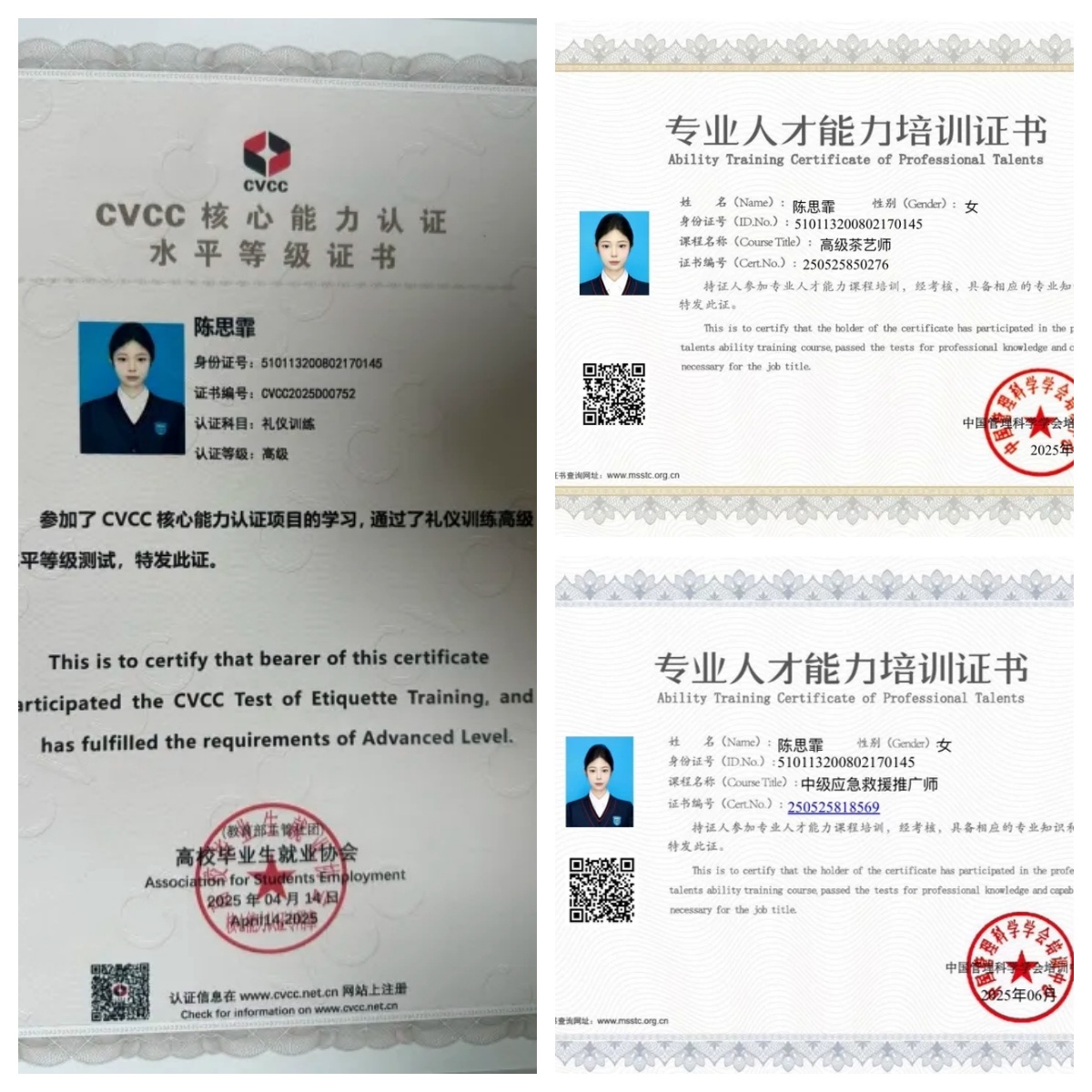 技能证书拼图